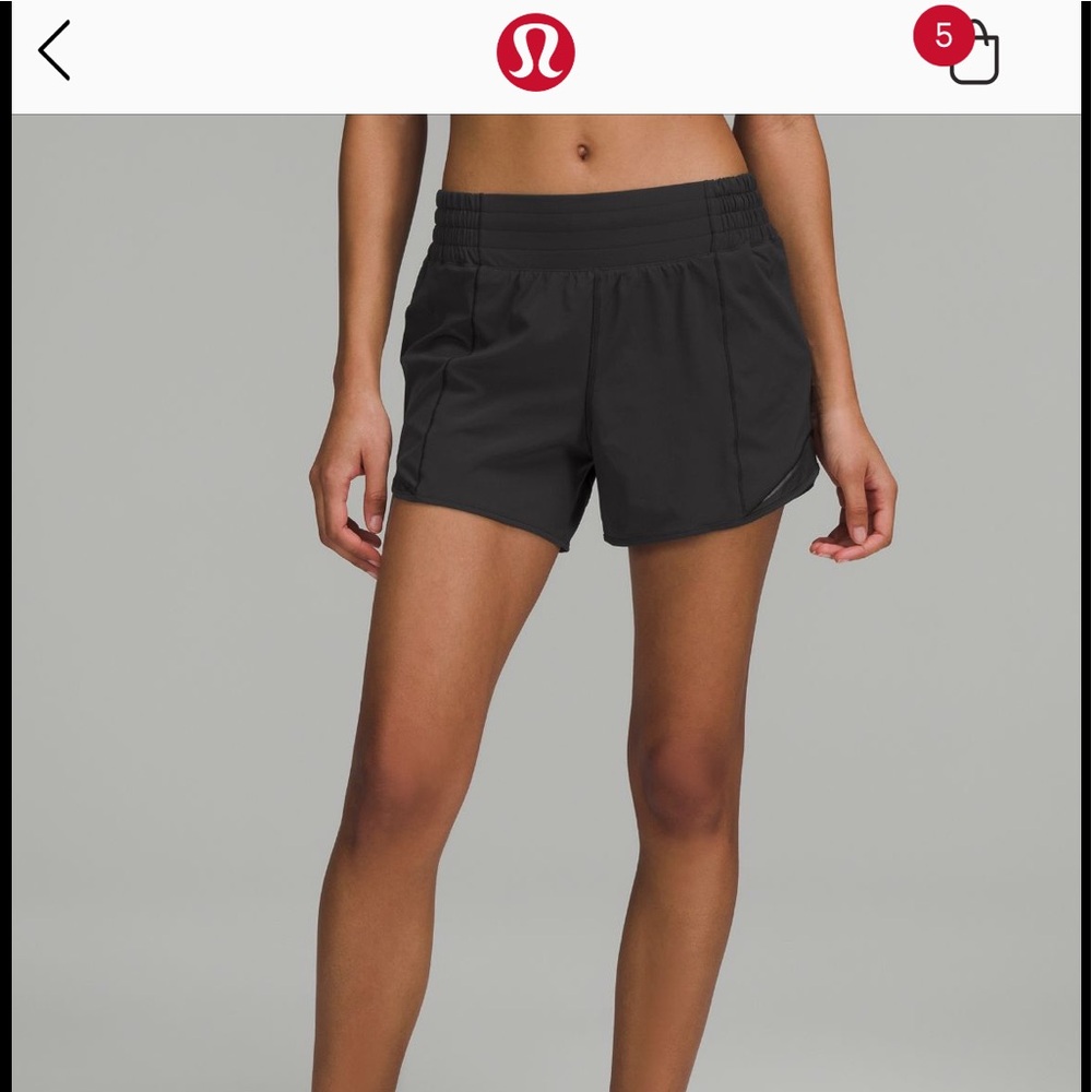 Lululemon hotty high rise 4” short